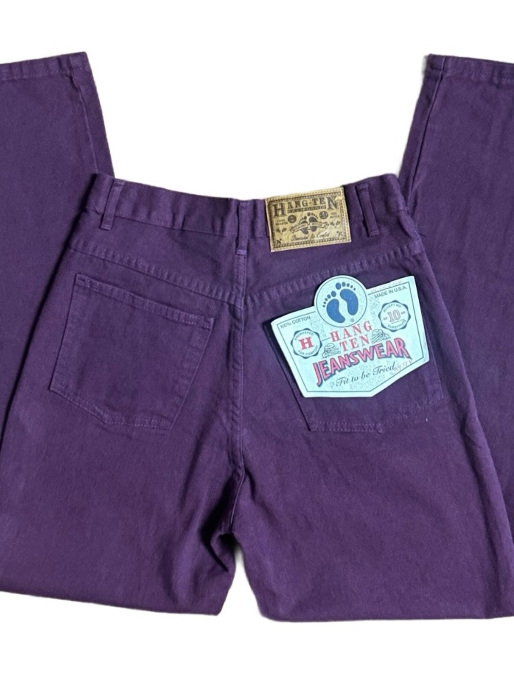 Hang Ten Jeanswear ~ Size 6 (26/30) ~ Vintage ~ USA ~ Purple ~ Straight Jeans